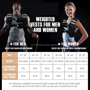 Chaleco ponderado para hombres y mujeres, chaleco de pesas para correr, Fitness con rayas reflectantes, chaleco ajustable para rucking, entrenamiento de fuerza - Product Image 5