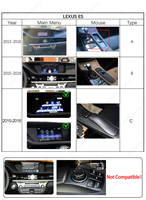 NaviFly Snapdragon 668S Android Écran multimédia de voiture Design spécial Système cockpit exclusif pour LEXUS ES 2013-2018 12.3 pouces