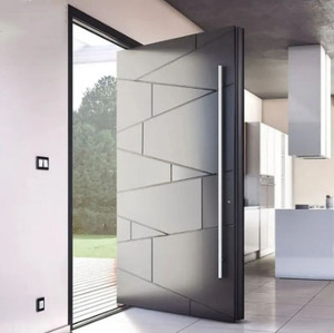 <span class=keywords><strong>Maison</strong></span> en fonte d'aluminium en acier inoxydable Porte d'entrée pivotante Entrée principale <span class=keywords><strong>de</strong></span> sécurité pour villas appartements hôtels Écran en fibre <span class=keywords><strong>de</strong></span> verre - Product Image 1