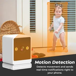 <span class=keywords><strong>Mini</strong></span> Cámara de Seguridad WiFi Interior de 4MP, Base Magnética, Visión Nocturna HD, Detección Humana por IA, Zoom 4X, Audio Bidireccional, Compatible con Tarjeta de Memoria - Product Image 3