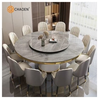 Table à manger hexagonale en marbre Table à manger en panneaux en nid d'abeille en marbre Table à manger en composite de marbre Table Lithos Air