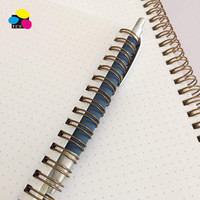 Bloc-notes spirale B5 7,1x10 pouces, lot de 2, papier pointillé épais 100 g/m², 80 feuilles par bloc, couverture imprimée CMJN, option cadeau personnalisable