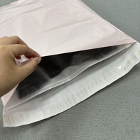 Sacs d'expédition roses personnalisés avec logo imprimé, sacs d'emballage pour courrier, pochettes polyéthylène, sacs d'expédition écologiques