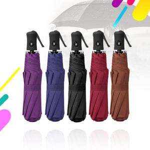 Wholesale Market Prices Black Coating Frame Customable logo Printed Automatic 3 Foldable <b>Umbrella</b> - Product Image 2