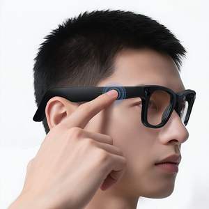 新型フラットグラスサングラス 二重用途 E03L スマートグラス カメラ 写真撮影 物体認識 AI Q&A 同時翻訳 - Product Image 1