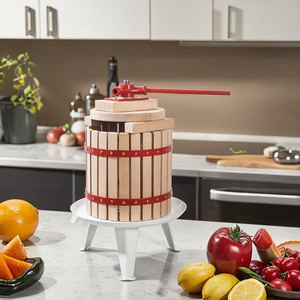 Exprimidor manual de 12L para procesamiento de frutas y verduras, varios modelos, Motor de componentes de núcleo de madera cruda para plantas procesadoras de frutas - Product Image 1