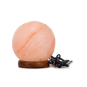 Wholesale Ball <b>Carved</b> Night Light Powered Electrical Plug Pink Himalayan Salt Lamp for Relieve Salt Lamp - Product Image 2