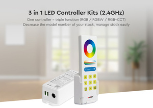 FUT043A+ <span class=keywords><strong>Controller</strong></span> LED RGBW 3 in <span class=keywords><strong>1</strong></span> a Doppio Colore con Telecomando Wireless Certificato ROHS Portata 30m - Product Image 2