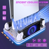 Support de charge multifonctionnel Gepaide 2025 avec éclairage RGB pour PS5/PS5 Slim/PS5 Pro – Article très demandé, OEM/ODM acceptés
