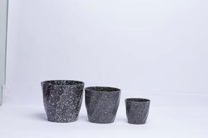 Verified Manufacturer High Quality Injection Molded PP <b>Plastic</b> Flower Pots Minimalist White 3D Origami <b>Planters</b> Medium Size - Product Image 3