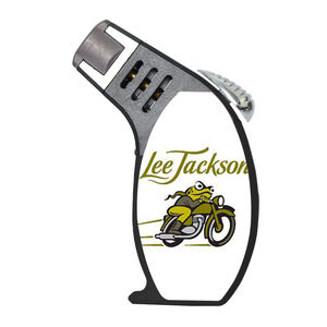 Briquets torche inclinés à jet de gaz butane rechargeables Logos personnalisés coupe-vent à flamme puissante de bonne conception vente en gros - Product Image 5