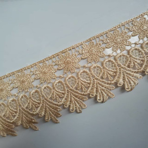 Adornos para Prendas de Vestir, Encaje Bordado Elegante, Fabricante Mayorista de Encaje de Poliéster Soluble en Agua - Product Image 6