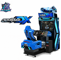 Simulateur de conduite à monnayeur Overtake DX avec écran LCD 42 pouces pour centre de jeux et parc d'attractions