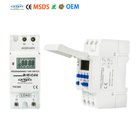 Interruptor Temporizador de Riel DIN AHC-30 KY, Precio de Fábrica OEM, Interruptor Temporizador Microcomputarizado, Relé Digital Programable Semanal/Diario, 220V 30A