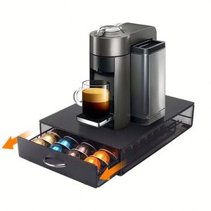 ผู้ผลิต ผู้จัดจำหน่าย ชั้นวางแคปซูลกาแฟแบบหมุน ชั้นวางแบบลิ้นชัก ที่เก็บแคปซูลกาแฟ ตู้จ่ายแคปซูลกาแฟ ที่จัดระเบียบและเก็บแคปซูลกาแฟ - Product Image 1