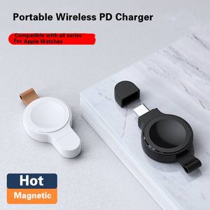 Venta caliente Mini <span class=keywords><strong>cargador</strong></span> inalámbrico portátil para <span class=keywords><strong>Apple</strong></span> Watch 8 7 6 5 4 3 SE estación <span class=keywords><strong>de</strong></span> carga tipo C <span class=keywords><strong>Smartwatch</strong></span> <span class=keywords><strong>cargador</strong></span> magnético - Product Image 2