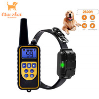 Wiederauf lad bares Anti Barking Dog Remote Hunde trainings halsband Led Display Hundes chock Trainings halsband mit Beep Vibration Shock Trainer