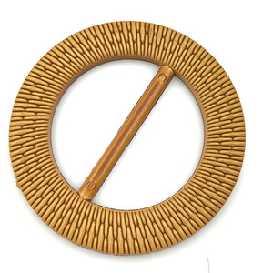 Hebilla de Plástico Imitación Ratán de Forma Ovalada de 50 mm de Oceania para Trajes de Baño de Mujer - Product Image 6