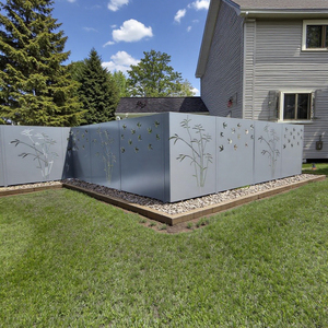 Clôture métallique en aluminium découpée au laser et portes d'<span class=keywords><strong>entrée</strong></span> de jardin Treillis perforé décoratif pour cour et espaces extérieurs - Product Image 5
