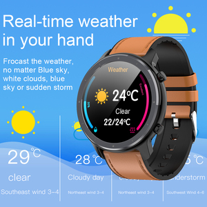 2020 nouveautés hommes femmes L11 Sport Smartwatch cuir TFT moniteur de fréquence cardiaque lecteur de pression artérielle télécommande musique - Product Image 4