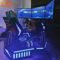 Simulador de Realidad Virtual con Rotación de 360 Grados, Máquina de Juegos de Realidad Virtual, Dispositivo de Entretenimiento que Funciona con Monedas para Áreas de Juego Interiores