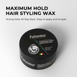 Pallamina profesyonel Salon yüksek parlaklık olmayan yağlı kollajen Keratin karmaşık uzun ömürlü güçlü tutun saç vaksı erkekler için - Product Image 2