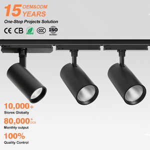 Bảo tàng triển lãm Gallery nghệ thuật chiếu sáng COB Dimmable đường sắt Spotlight nhôm Focus <span class=keywords><strong>LED</strong></span> theo dõi ánh sáng - Product Image 1