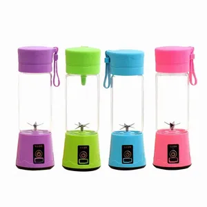 Mélangeur de glace aux fruits, Portable, 6 lames, mélangeur de tasse, presse-agrumes à Charge USB, 380ml