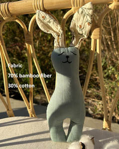 Serviette apaisante pour nouveau-né lapin chaîne de sucette bébé filles douche bavoir produits cadeaux ensembles vente en gros - Product Image 3