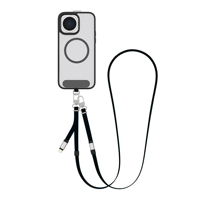 Cordon de téléphone plat à double tressage en nylon soyeux, à porter en bandoulière ou autour du cou, avec charge rapide 60W et conducteur en cuivre pur