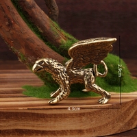 Artisanat en métal, statue de dragon en laiton, moulage, découpe, impression, décoration d'intérieur, petit ornement de bureau