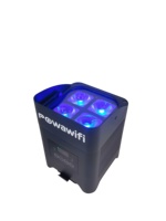 Projecteur LED AMG IP65 sans fil sur batterie 4x20W RGBWA+UV pour événements extérieurs, mariages, fêtes et banquets