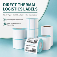 Rouleau d'étiquettes thermiques directes sans BPA 40*30mm, blanc, autocollant, pour codes-barres d'expédition, pour supermarché