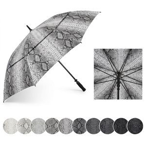 Paraguas de Golf Personalizado Semiautomático con Degradado Sunburst de 60 Pulgadas, Doble Toldo, Resistente al Viento, para Eventos Deportivos de Equipo - Product Image 2