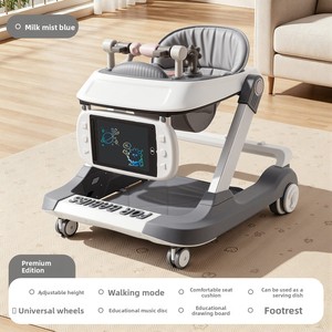Marche-bébé en plastique multifonctionnel, design pousser-et-sièger, capacité de charge de 10 kg, pour apprendre à marcher - Product Image 2