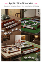 Support de rangement réglable pour tuiles de Mahjong, base stable, design ergonomique, couleurs personnalisables, service de logo personnalisé