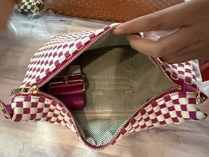 Novità 2026: Marsupio Intrecciato <span class=keywords><strong>con</strong></span> Design a Quadri in Pelle Vegana, Borsa a Tracolla Trendy, Regalo per Lei - Product Image 6