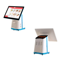 Terminal de point de vente de bureau JJPOS JJ-A8, écran tactile 15,6 pouces, 4 Go de DDR3, 128 Go de SSD, tout-en-un, Wi-Fi 6, Bluetooth 5.2 pour les supermarchés