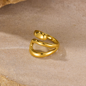 Anillo de personalidad europeo y americano, anillo de dedo abierto de serpiente retro de moda de acero inoxidable con diseño de nicho para mujer - Product Image 2