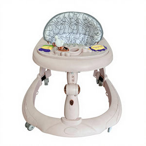 2025 Yeni Anti-O-Bacak Çok Fonksiyonlu Katlanabilir Bebek Yürüteci Plastik Çerçeveli 20KG Taşıma Kapasiteli 6-18 Aylık Bebekler İçin - Product Image 2