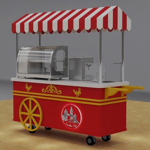รถเข็นขายอาหารขนาดเล็ก, รถเข็นขายของริมทางสำหรับขาย - Product Image 2
