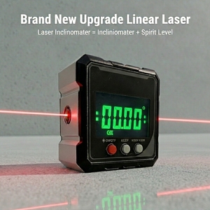 Inclinometro Digitale Laser a 2 Lati con Telaio in Alluminio e Magneti su 4 Lati, Batteria Ricaricabile - Product Image 6