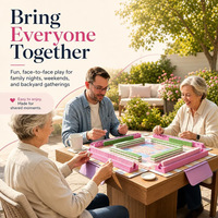 Support de Rangement Pliable pour Cartes de Règles de Mahjong de Table – Écologique, Résistant à l'Eau et Durable pour les Fêtes