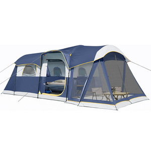 <span class=keywords><strong>Tenda</strong></span> da Campeggio Mimetica a Doppio Strato <span class=keywords><strong>per</strong></span> 8 Persone, Quattro Stagioni, con Tessuto in Poliestere Impermeabile, Zanzariera e Veranda - Product Image 5