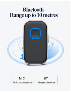 Nuevo Adaptador Inalámbrico para Auto con <span class=keywords><strong>Bluetooth</strong></span> 5.0 y Entrada Auxiliar de 3.5mm, <span class=keywords><strong>Receptor</strong></span> de Audio para Auto con 16 Horas de Duración de Batería - Product Image 2