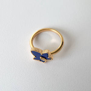 แหวนทอง 18K ชุบทองแดงประดับเพทายสำหรับผู้หญิง - Product Image 2