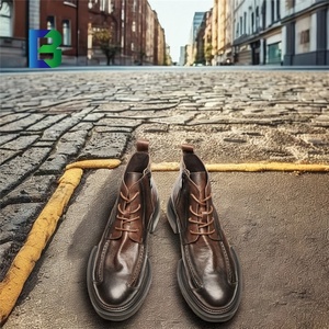 Dropshipping Custom Logo Casual Martin Chukka <strong>Boots</strong> <strong>Men</strong> Big Size Fashion Chunky <strong>Shoes</strong> Hiking Ankle <strong>Boots</strong> - Product Image 2