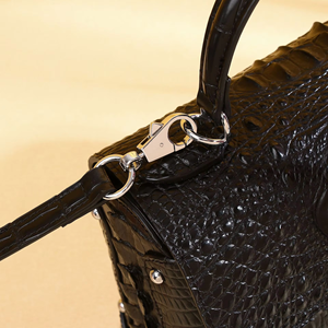 Sacs à main de créateurs de marques célèbres, sacs de luxe pour femme, sac croisé, texture crocodile, décoration poisson, style <span class=keywords><strong>rivet</strong></span>, élégant - Product Image 4