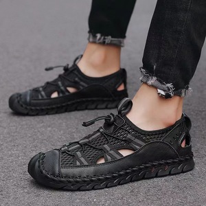 Sandalias de Playa al por Mayor 2021, Zapatos de Vestir Transpirables para Hombre, Zapatos de Cuero para Hombre, Sandalias Planas - Product Image 3