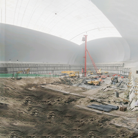 Tente gonflable en PVDF sur mesure, directement de l'usine, pour garage, abri, installations sportives, terrains de badminton et de basketball - Écologique et ignifuge